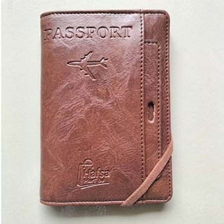 Multifunction Passport Cover Artificial Leather Fashionable Passport Holder Pu Leather Travel Bag Wallet Ticket Holder Organizer Case Card Holder