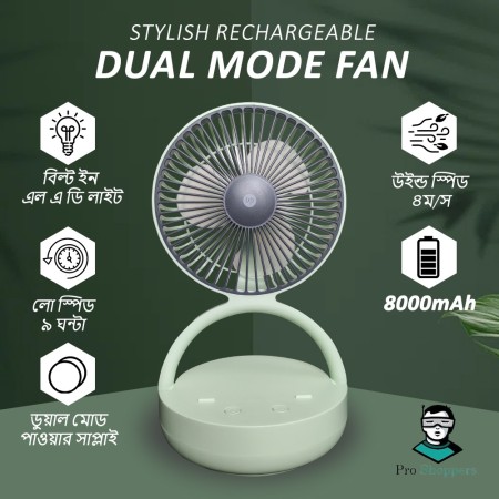 Comfortable Rotating Fan with Powerful 8000mah Battery DP-7637 - Lamon