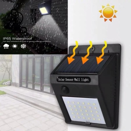 1 pcs Solar Charging LED Sensor Light