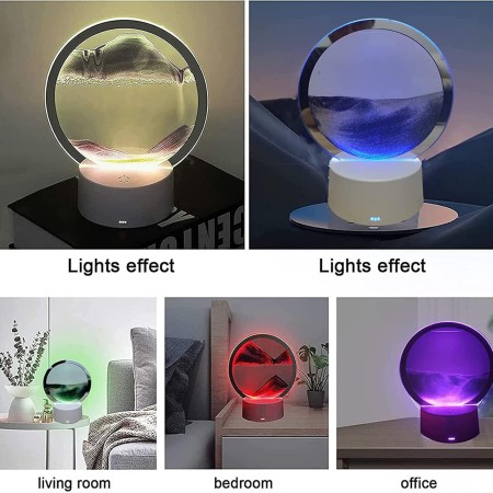 3D Hourglass with RGB Light
