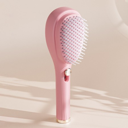 Self-Cleaning Retractable Massage Brush ( Pink )